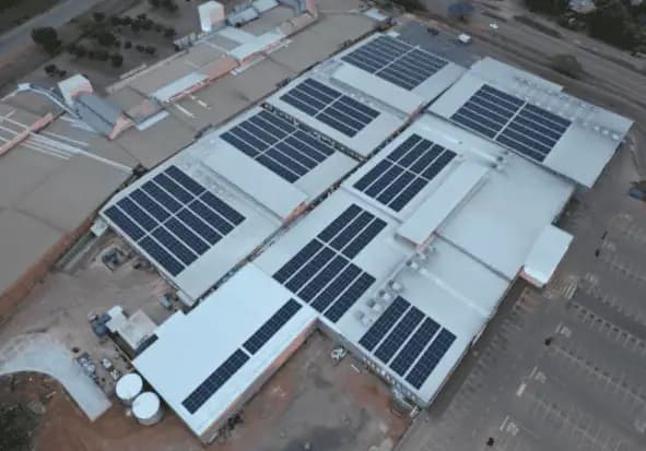 Makhado Crossing Shopping Centre rooftop solar installation