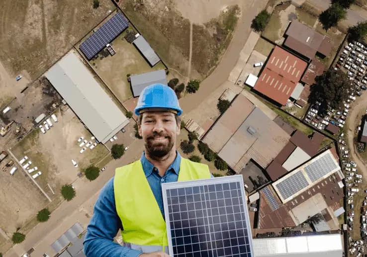 Protea Tyres industrial rooftop solar installation