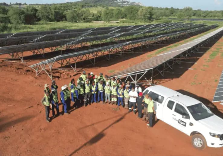 Stibium Mine 5MW ground-mount solar installation by SolarXgen